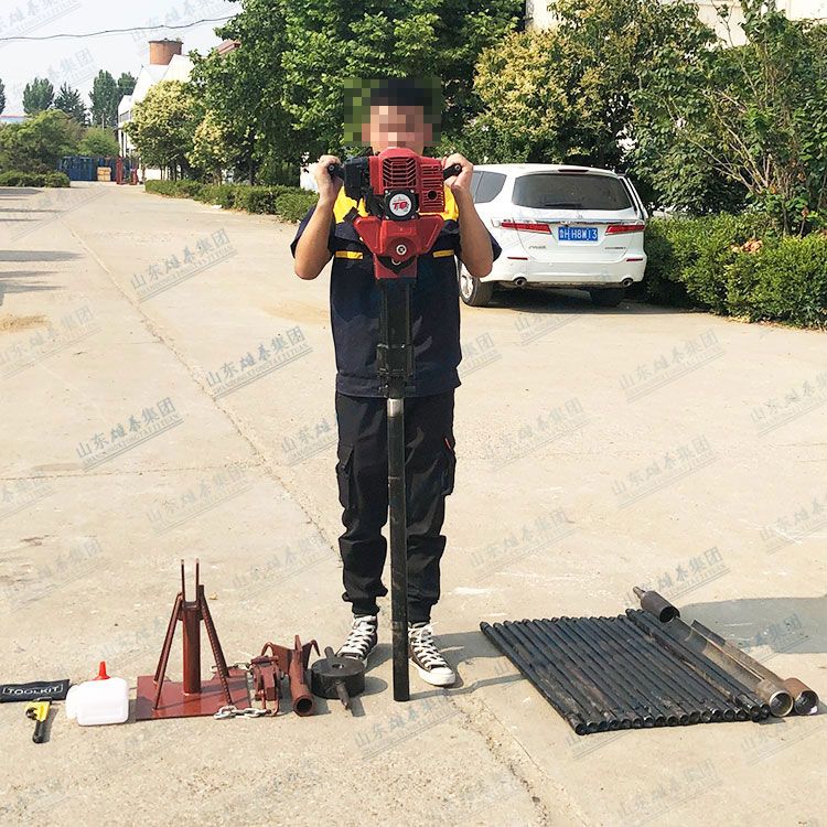 小型手持沖擊式取土鉆機，完整取芯款式多樣，輕便鉆機，上山勘探施工高效